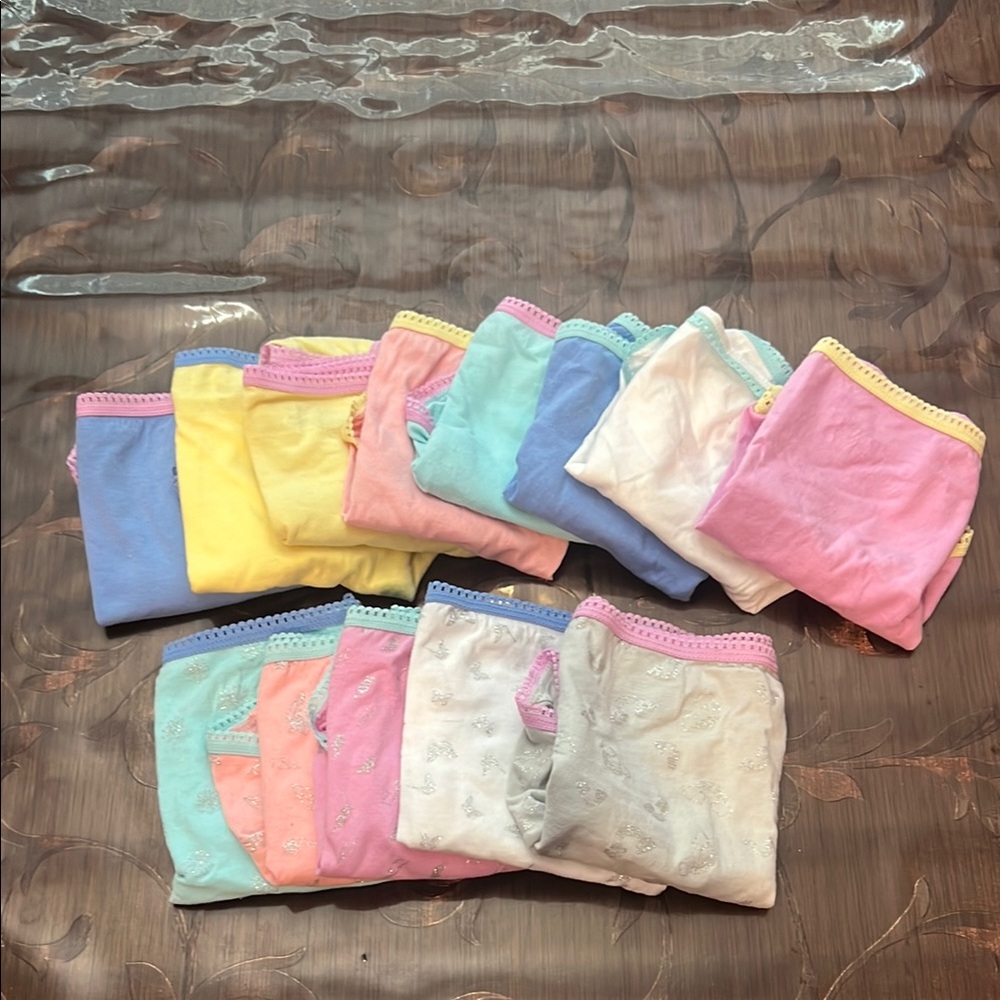 13 pairs of Wonder Nation Girls Cotten briefs